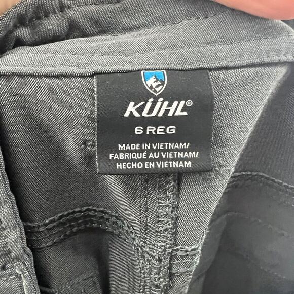 Kuhl Trekr Hiking Pants Gray Stretch Nylon Side Seam Cinch Womens 6 - Picture 4 of 5